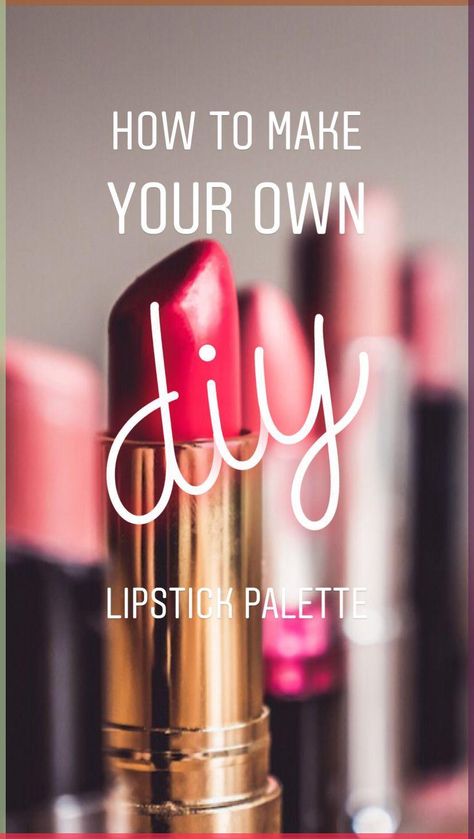 This hack is genius, and all you need is a palette, spoon, and candle. How To Make Lipstick At Home, Make Your Own Lipstick, Lipstick Hacks, Diy Lipstick, Lipstick Palette, Tutorials Makeup, Diy Makeup, Bridal Makeup, Makeup Inspiration