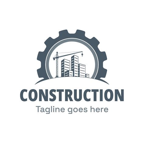 Construction logo design | Premium Vector #Freepik #vector #industry-logo #construction-logo #personal-logo #logo Civil Construction Logo Design, Graphic Designer Logo Ideas, Industrial Engineering Logo, Civil Engineering Logo Design Ideas, Construction Logo Design Graphics, Construction Company Logo Design Ideas, Contracting Company Logo, Engineering Company Logo, Construction Logo Design Ideas