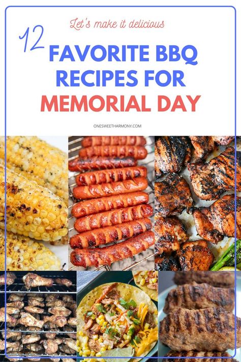 July Bbq Party Ideas, Lake Bbq Ideas, July 4 Cookout Ideas, Memorial Day Easy Food, Memorial Bbq Ideas, Memorial Day Food Bbq Grill, Labor Day Bbq Menu Ideas, Side Dishes For Memorial Day Cookout, Memorial Day Bbq Menu Ideas