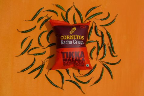 Product photography, colour block, monochrome, nachos Nacho Chips, Tikka Masala, Product Photography, Nachos, Chips, Photography