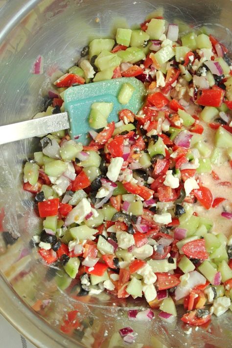 Greek Salsa | And They Cooked Happily Ever After Greek Salsa Recipe, Greek Salsa, Red Onion Relish, Onion Relish, Pita Chips, Fresh Salsa, I Get It, Grape Tomatoes, The Chain