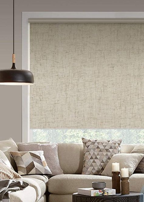 LINO Extra Textured With Natural Linen Custom Made Opaque - Etsy Blinds For Large Windows, Linen Blind, Blinds For Windows Living Rooms, Window Roller Blinds, Window Roller Shades, Selling Crafts, Living Room Blinds, Tweed Style, Drapery Designs