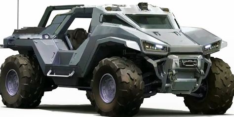 Halo Warthog, 343 Industries, Halo Infinite, Concept Car Design, Futuristic Cars, Vehicle Design, Armored Vehicles, Modified Cars, Tactical Gear