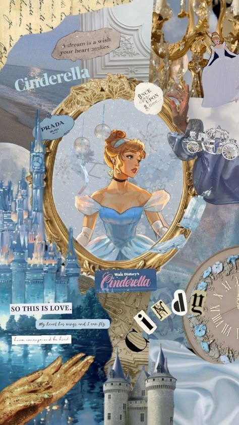 Cinderella Wallpaper Backgrounds, Disney Wallpaper For Ipad, Disney Cinderella Aesthetic, Disney Princess Wallpaper Aesthetic, Disney Princess Wallpaper Iphone, Cinderella Collage, Disney Wallpaper For Iphone Aesthetic, Princess Disney Aesthetic, Disney Princess Collage