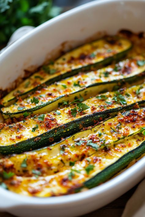 Stuffed zucchini boats baked with cheese and herbs in a white dish. Shredded Zucchini Dinner Recipes, Zucchini And Pepper Recipes, Zucchini Recipes For Dinner, Zucchini And Chicken Recipes Casseroles, Zucchini Recipes Keto, Rotisserie Chicken Zucchini Recipes, Zucchini Recipes Dinner, Rotisserie Chicken And Zucchini Recipes, Zuchinis Recipe Dinner