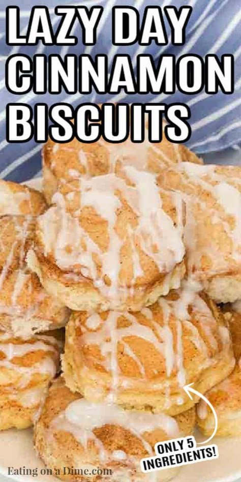 Lazy day cinnamon biscuits take only minutes to prepare and make a delicious and frugal breakfast idea. You only need 5 ingredients! Frugal Breakfast, Recipe Using Canned Biscuits, Using Canned Biscuits, Grand Biscuit Recipes, Canned Biscuit Recipes, Breakfast Biscuit Recipe, Pillsbury Biscuit Recipes, Biscuit Cinnamon Rolls, Family Friendly Dinner Recipes