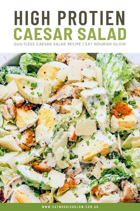 You need to try this deliciously good-for-you Caesar Salad recipe that uses avocado to create a rich, creamy tasting version of this classic. #caesersalad #saladrecipe #caesersaladrecipe #healthyrecipes Best Ceasar Salad, Chicken Caesar Pasta, Salad Bowl Recipes, Chicken Caesar Salad Recipe, Caesar Pasta Salad, Caesar Pasta, Chicken Caesar Pasta Salad, Healthy Pasta Salad, Caesar Salad Recipe