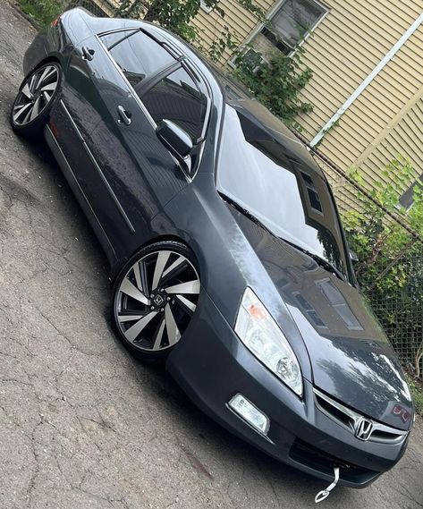 2007 Honda Accord Modified, Honda Sedan, Honda Inspire, Honda Accord Custom, 2007 Honda Accord, 1st Car, Black Honda, Honda Accord Lx, Cars Collection