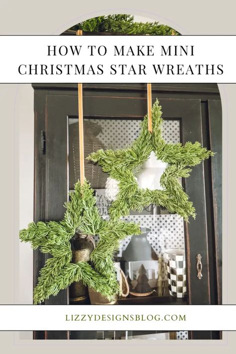 How to Make Mini Christmas Star Wreaths Star Wreaths, Homestead Christmas, Mini Wreaths Christmas, Seasonal Quotes, Home In Winter, Homemaking Skills, Small Wreath, Diy Star, Travel Crafts