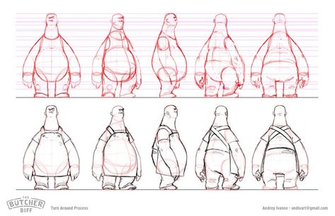 Time Character Design, Armand Serrano, Bear Warrior, Bear Character Design, Cartoon Model, Character Turnaround, Draw Cartoon, Character Model Sheet, The Butcher