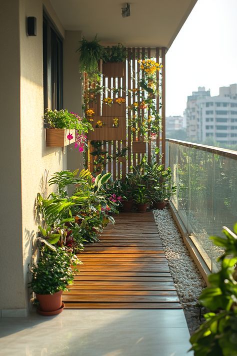 Tropical Indoor Garden, Herb Balcony Garden, Small Balcony Bar, Balkon Aesthetic, Balcony Exterior Design, Night Balcony, Tropical Balcony, Lush Aesthetic, Balcony Exterior