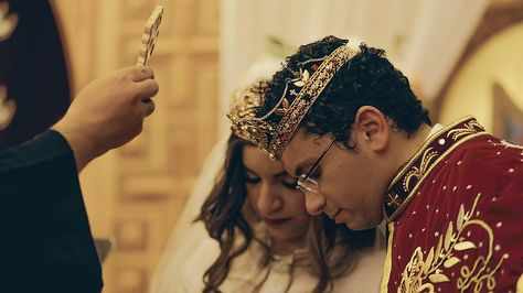 Royal Egyptian Coptic Wedding Film // St Mary's Coptic Orthodox Church #weddinglovestories Coptic Wedding, Coptic Orthodox Church, Sustained Investigation, H R, Wedding Pic, Orthodox Church, Saint Mary, Wedding Inspirations, Wedding Film