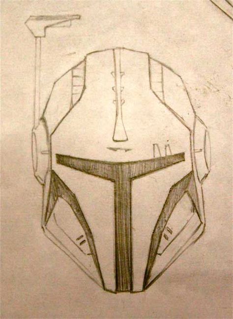 Helmet Drawing, Star Wars Bounty Hunter, Mandalorian Helmet, Mandalorian Armor, Mask Drawing, Face Sketch, Star Wars Ships, Graffiti Drawing, Star Wars Jedi