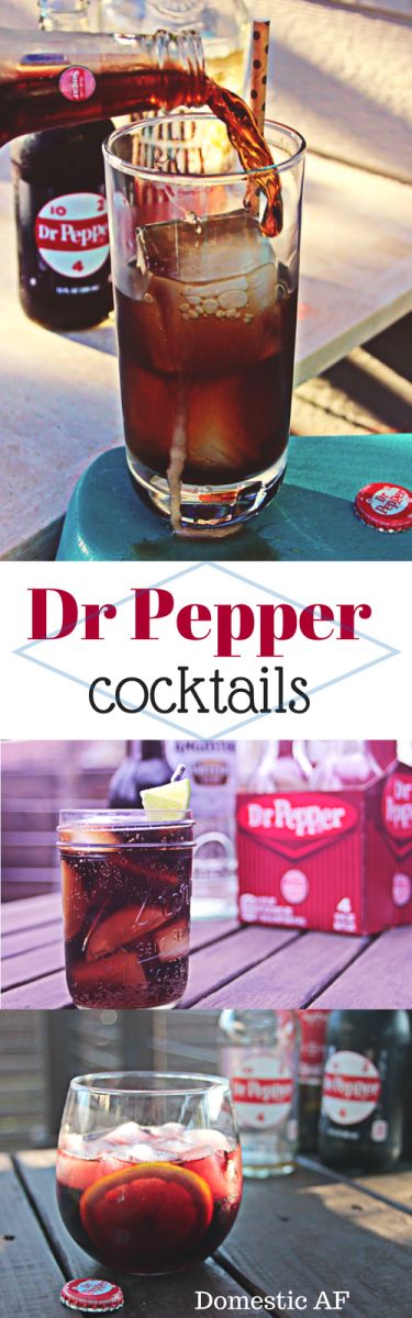 Dr Pepper Cocktails Cocktail Drink Recipes, Diet Dr Pepper, Jack And Coke, Cocktail Shots, Cocktail Drink, Rum Drinks, Mixed Drinks Recipes, Cocktail Ingredients, Cocktail Recipes Easy