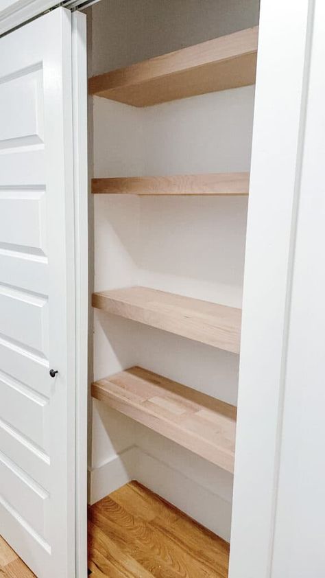 Hall Closet Shelves, Linen Closet Shelving Ideas, Deep Narrow Closet, Hall Closet Shelving Ideas, Linen Closet Shelving, Narrow Closet Ideas, Deep Narrow Closet Ideas, Bathroom Closet Shelving, Linen Closet Organization Hallway