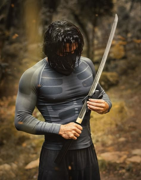 Ninjas Wallpaper, Ninja Assassin Movie, Samurai Hairstyle Men, Samurai Hairstyle, Venom Girl, Ninja Suit, Dark Aura, Spiderman Action Figure, Ninja Assassin