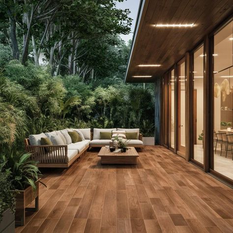 10 Stunning Outdoor Flooring Tiles Ideas to Transform Your Space Hummingbird Backyard, Flooring Tiles Ideas, Outdoor Wood Tiles, Outdoor Flooring Tiles, Tile Looks Like Wood, Simple Backyard Ideas, Outdoor Patio Flooring Ideas, Porcelain Wood Tile Floor, Outdoor Tiles Floor