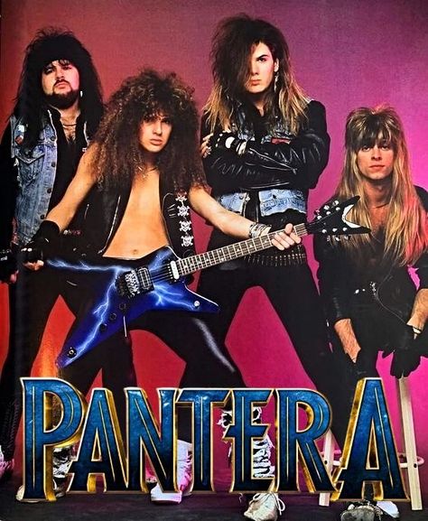 80s Metal Bands, Pantera Band, Groove Metal, Dimebag Darrell, Classic Rock Bands, Famous Musicians, Heavy Metal Rock, Musica Rock, Glam Metal