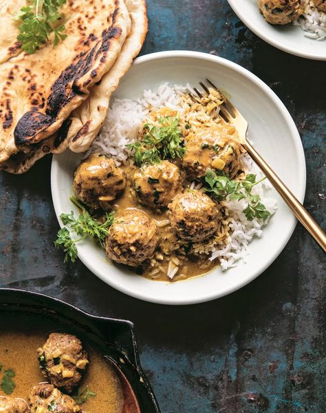 31 Postpartum Freezer Meals for New Parents - PureWow Baked Coconut Curry Meatballs, Half Baked Harvest Low Carb, Purewow Recipes, Meatball Curry, Ground Lamb Recipes, Baked Meatball Recipe, Baked Coconut, Curry Meatballs, How To Cook Meatballs