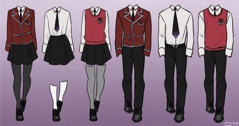 Drawing Uniform School, Uniform Drawing Ideas, Uniform Drawing Reference, School Uniform Reference, Uniform Ideas School, Gacha Uniform Ideas, Gacha School Uniform, School Uniforms Ideas, Magic School Uniform