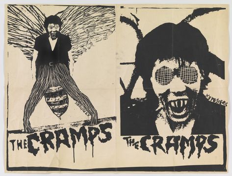 X3 Studios, David Arnoff. The Cramps (Poster for The Human Fly Tour). 1978 | MoMA The Cramps Poster, Blacklight Posters, The Cramps, Thrash Metal, Architecture And Design, Chalk Art, Post Punk, Film Stills, Art Google