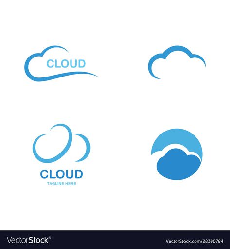 Cloud Logo, Icon Template, Template Download, Vector Icons, Vector Logo, High Res, Png Images, Adobe Illustrator, Print On Demand