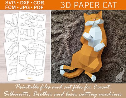 3d Cat Template, 3d Paper Crafts Templates Free Printable Cat, Papercraft Cat Template, Free Papercraft Templates, Papercraft Templates Free Downloads, 3d Paper Crafts Templates Free Printable, Free 3d Papercraft Templates, Cat Paper Craft, Cardboard Engineering