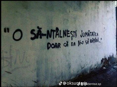 Romanian Walls, Life Has No Meaning, Romanian Quote, Graffiti Quotes, I'm Okay, Wall Quotes, True Words, Quote Aesthetic, Pretty Quotes