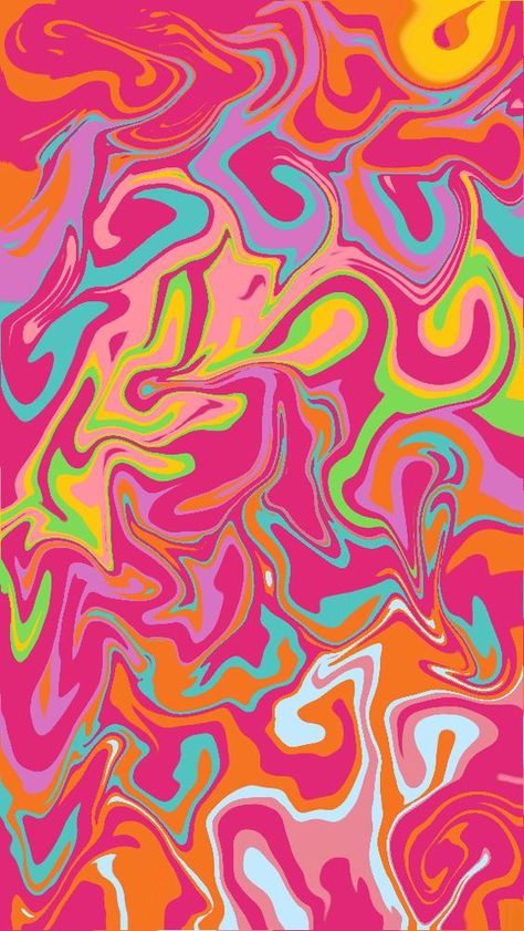 Yellow Texture, Optical Illusions Art, Color Swirl, Pink Blue Yellow, Illusion Art, Summer Wallpaper, Optical Illusion, Iphone Wallpapers, Fractal Art