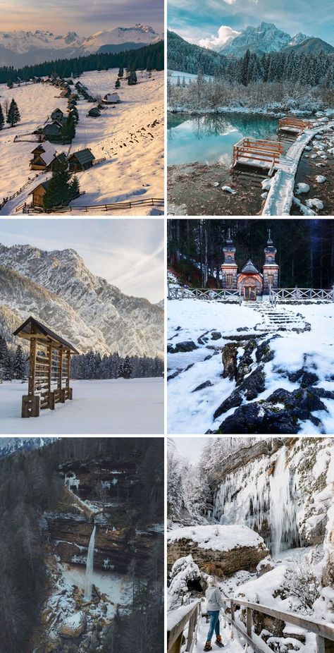 What to see in Kranjska Gora and nearby: 1. Zajamniki Plateau (Planina Zajamniki) 2. Zelenci Lake 3. Planica 4. Russian Chapel 5. & 6. Waterfall Peričnik (slap Peričnik) Photos by: @nature.rgb, @monika_ug, @mats.cc, @tariksaidi80, @sinnpause & @katjabymyself See In, Kranjska Gora, Sports Centre, What To, Julian Alps, Wild Waters, Mountain Huts, Green Environment, Hiking Destinations