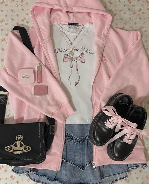 Future Outfit, Fan Girl, Aesthetic Pink, Hoodie Outfit, Really Cute Outfits, Fashion Fits, Girly Fashion, Pink Outfit, Girly Outfits