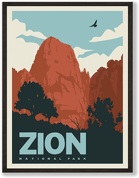 Vintage National Park Posters, Vintage National Park, Zion Park, Wild West Theme, State Posters, Poster Nature, Best National Parks, Nature Vintage, Mountain Travel