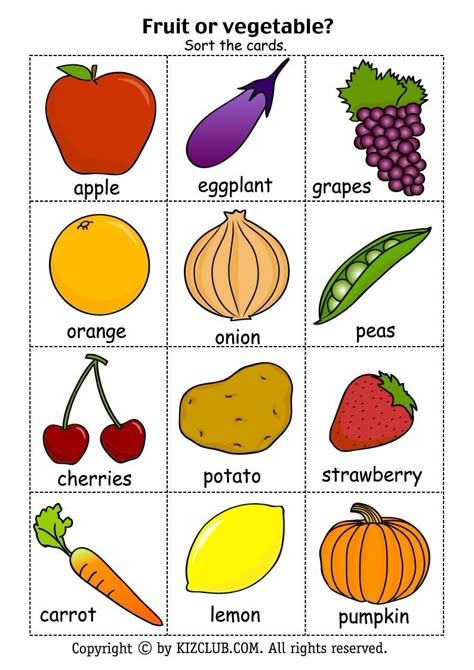 Free+Printable+Fruits+and+Vegetables Fruit Printables, Name Of Vegetables, Fruits And Vegetables Pictures, Vegetable Coloring Pages, Vegetable Pictures, Kids Vegetables, Fruit Names, Fruit Coloring Pages, Fruits For Kids