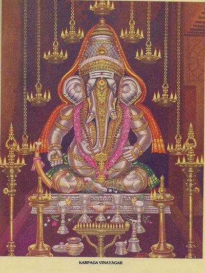 Karpaga vinayakar Karpaga Vinayagar, Hindu Rituals, Shri Hanuman, Lord Ganesha Paintings, Lord Murugan, Ganesh Art, Hinduism Art, Tanjore Painting, Ganesha Painting