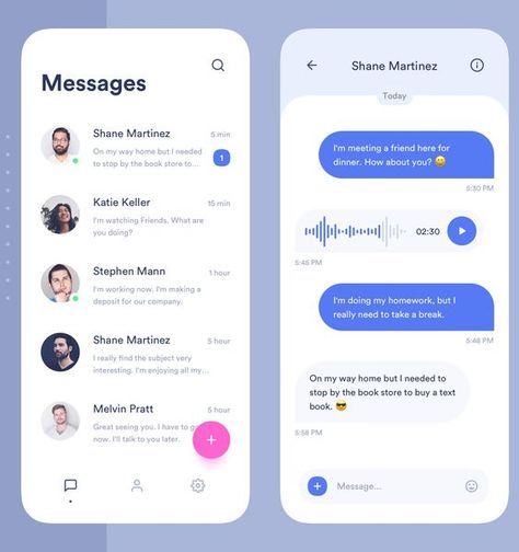 Chatting App Development Company App Design Trends, Chatbot App, Chatbot Design, Ux Design Principles, App Inspiration, Ui Design Dashboard, App Design Layout, Medical App, Android App Design