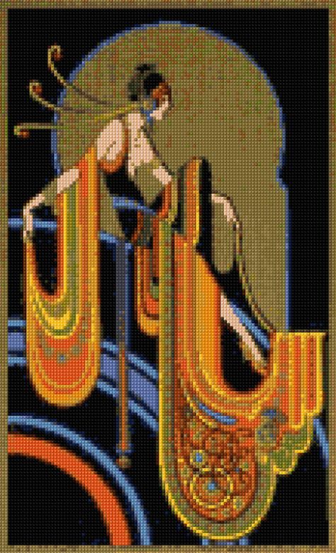 Classic Art Deco Cross stitch pattern PDF EASY chart with | Etsy Art Deco Cross Stitch, Art Deco Embroidery, Modele Pixel Art, Tapestry Crochet Patterns, Pixel Pattern, Vintage Cross Stitches, Tapestry Crochet, Stitching Art, Alpha Patterns