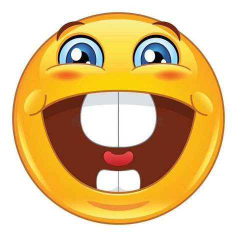 Excited Emoticon, Happy Clipart, Happy Emoji, Images Emoji, Design Timeline, Blue Emoji, Funny Emoji Faces, Funny Emoticons, Emoji Faces