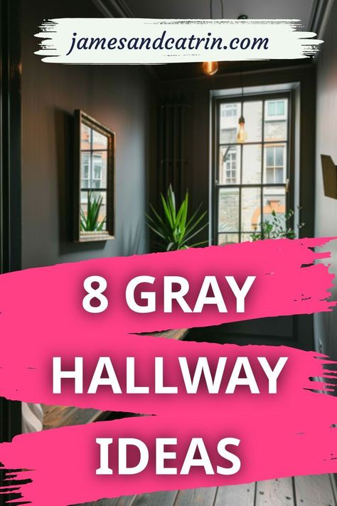 Looking for fresh gray hallway ideas? Our roundup showcases the beauty of gray in creating an inviting and stylish entrance. With tips on pairing colors and choosing the right accessories, you'll find the perfect design to complement your home. 🌈🔑 Elevate your hallway today. #GrayHallwayIdeas Gray Walls Hallway, Gray Hallway Ideas, Dark Grey Hallway, Grey Hallway Ideas, Gray Hallway, Pairing Colors, Grey Hallway, Grey Color Scheme, Interior Accents