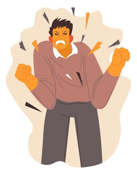 Stressed man angry, aggressive behavior of male Angry Man, Aggressive Behavior, Angry Person, Male Male, Web Design, Quick Saves, Design