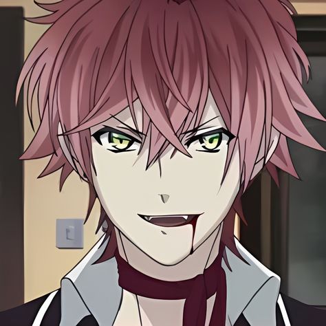 Anime : Diabolik Lovers Ayato Sakamaki, Diabolik, Diabolik Lovers, Red Hair, Instagram Photos, Green, Red, Hair, Anime