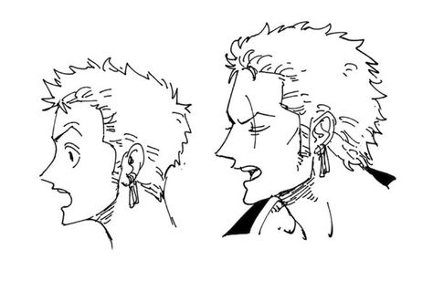 One Piece Side Profile, Zoro Side Profile, Zoro Poster, One Piece Zoro, رورونوا زورو, Zoro Roronoa, Theme Tattoo, Zoro One Piece, One Piece Drawing