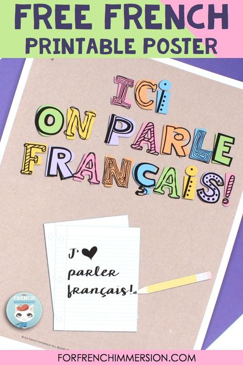 French Class Decoration Ideas, French Posters For Classroom, French Immersion Classroom Decor, French Classroom Decorations Ideas, French Classroom Display, French Bulletin Boards, French Kindergarten, French Prepositions, French Classroom Decor