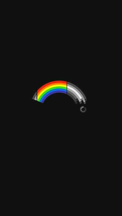 #wallpaper #black #white #rainbow #mood #phone #computer Dark Side, Black Background, The Sky, Moon, Rainbow, White, Black