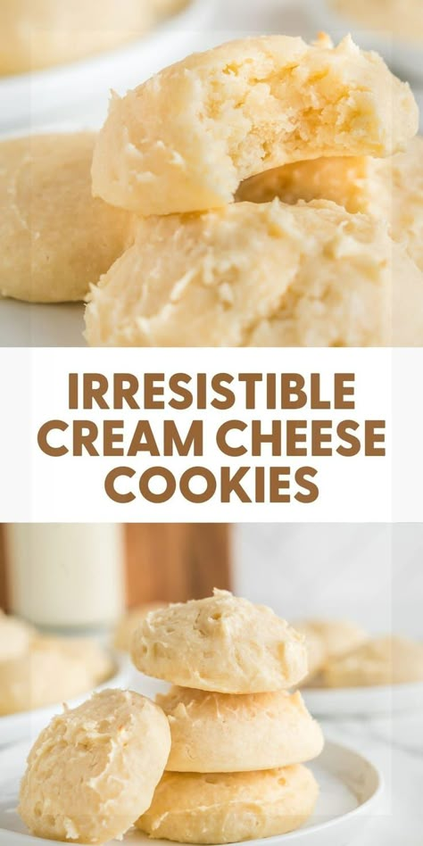 Make easy and delicious cream cheese cookies with this simple recipe. Perfect for any occasion. Cream Cheese Cookie, Cream Cheese Cookie Recipe, Cream Cheese Desserts, Cookies Healthy, Cream Cheese Cookies, Easy Cream, Cheese Cookies, Delicious Cream, Cheese Dessert