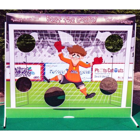 Football Goalkeeper, Birthday Football, School Fair, Soccer Goalie, Photo Cutout, Summer Fair, Pvc Board, Board For Kids, Fair Games