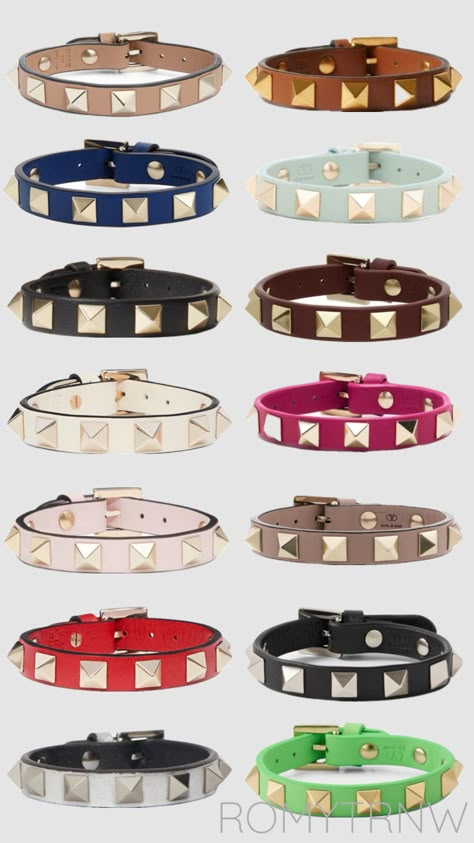 #valentino #valentinobracelet #bracelet #rockstud #valentinorockstud #valentinorockstudbracelet #stockholmystylejewelry #jewelry 15 Birthday Gifts, I Like Expensive Things, Strawberry Macarons, Leo Girl, Stockholm Stil, Expensive Things, Dainty Wedding Ring, 15 Birthday, Color Fits