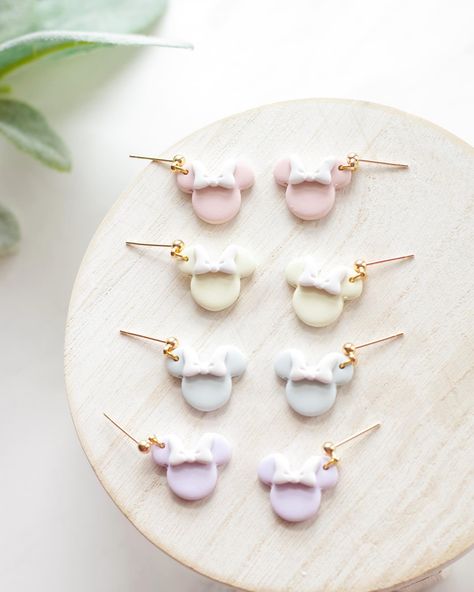 These would be so cute in the Disney parks for spring 🤭🌷 #polymerclay #clay #clayearrings #polymerclayearrings #polymerclayjewellery #clayjewelry #handmadejewelry #handmadeearrings #studearrings #forsale #handmade #handmadejewelry #handmadeearrings #ruthiesartandclay #handmadegifts #handemadegiftsforsale #giftideas #giftsforher #disney #disneyworld #disneyparks #magickingdom #epcot #disneyland Disney Clay Jewelry, Disney Clay Earrings Diy, Disney Clay Earrings, Polymer Clay Disney, Disney Cruise, Diy Earrings, Clay Jewelry, Disney Parks, Polymer Clay Earrings