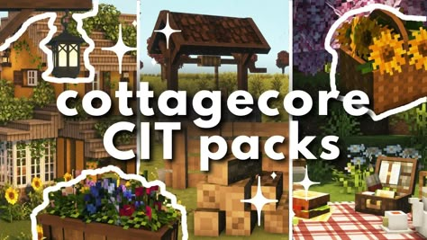 New aesthetic cottagecore resourcepacks in Minecraft Resource Pack Minecraft Aesthetic, Minecraft Cute Resource Packs, Aesthetic Minecraft Bedrock Mods, Minecraft Cit Pack, Minecraft Cottagecore Texture Pack, Minecraft Cottagecore Mods, Bedrock Minecraft Mods, Free Minecraft Mods, Cute Mods For Minecraft