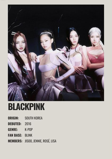 Minimalist Polaroid Poster, Blackpink Coachella, Minimalist Music, Blink Book, Black Pink Background, Polaroid Poster, Pop Posters, Music Recommendations, Blackpink Poster