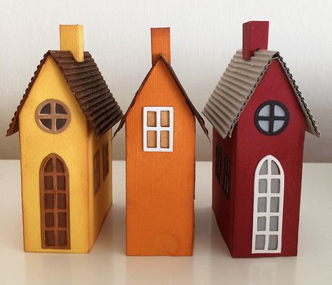 Construction Paper House, Mini Cardboard House, Brownstone House, Boyfriend Valentines Day Gifts, Cardboard Box Houses, Diy Christmas Village Displays, Boyfriend Valentines Day, School Kids Crafts, Stylish Tips